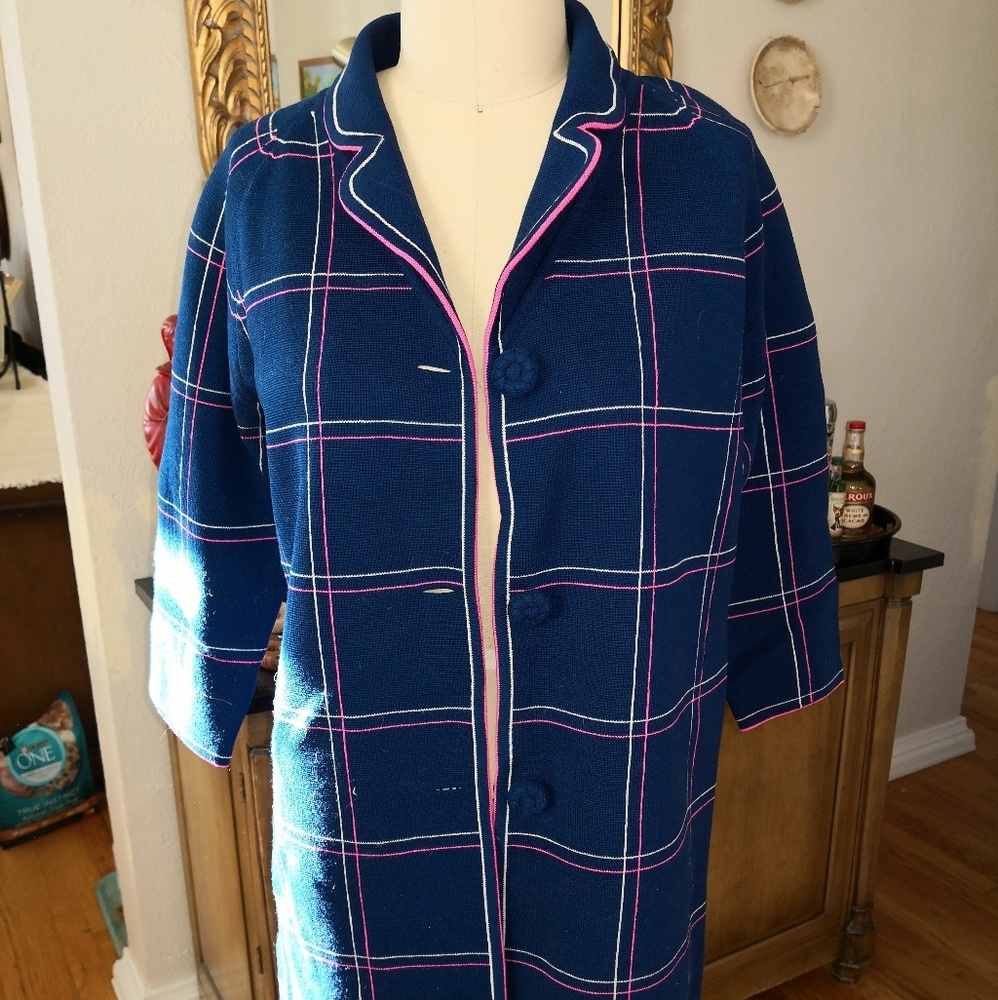 Vintage Lightweight Wool Sweater Coat